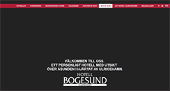 Desktop Screenshot of hotellbogesund.se