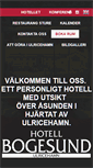 Mobile Screenshot of hotellbogesund.se