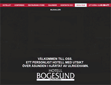 Tablet Screenshot of hotellbogesund.se